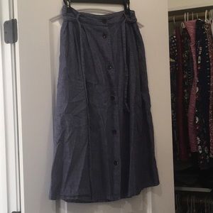 Old Navy Chambrey Button-down Skirt